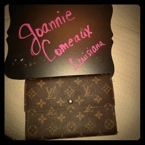 Louis Vuitton vintage trifold passport wallet